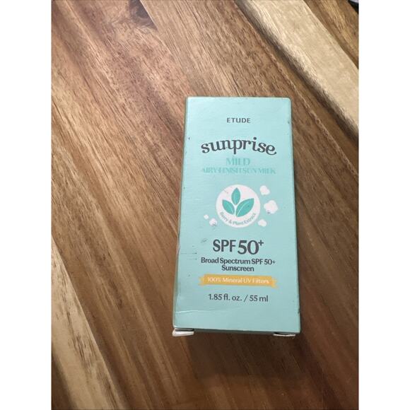 ETUDE Sunprise Sunscreen Mild Sun Milk SPF 50+ / PA++ (55ml) | Sebum-free X 8.26 - Picture 1 of 6